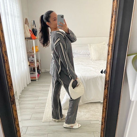 ZARA Striped Black and White Pant Set - Picture 3 of 9